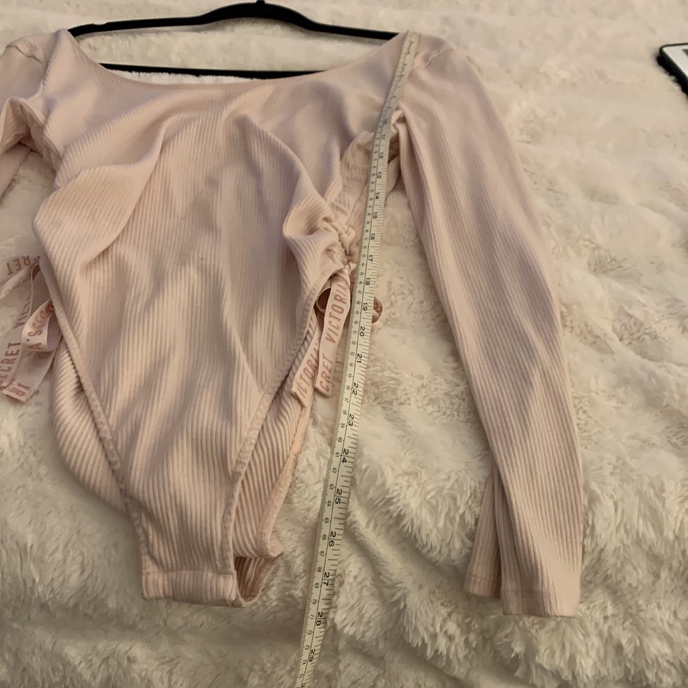 Victoria’s Secret Soft Ribbed Ribboned Body Suit Large - Picture 12 of 12